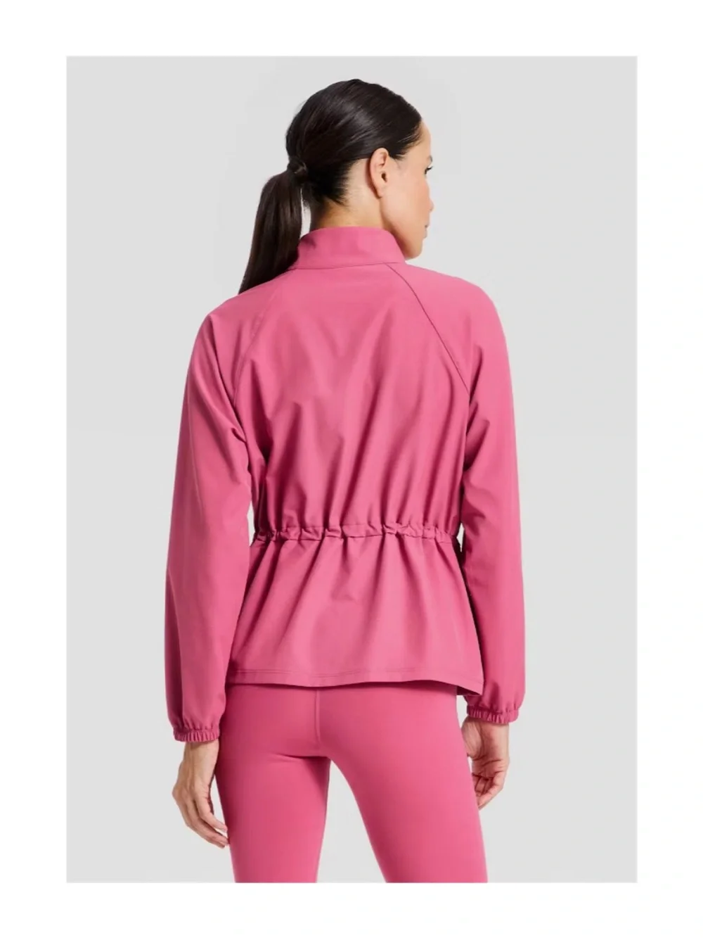 All in Motion Woven Peplum Jacket (Berry Pink - Extra Small)